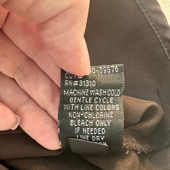 A Byer Vintage Brown Silky Fitted Blouse Size XS/S Whimsigoth Preppy Fairy Y2K - Picture 7 of 11